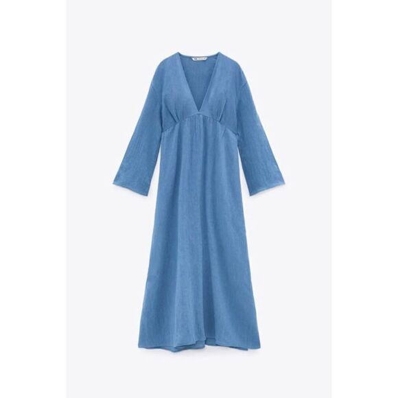 Zara Linen Blend Dress - Picture 11 of 11